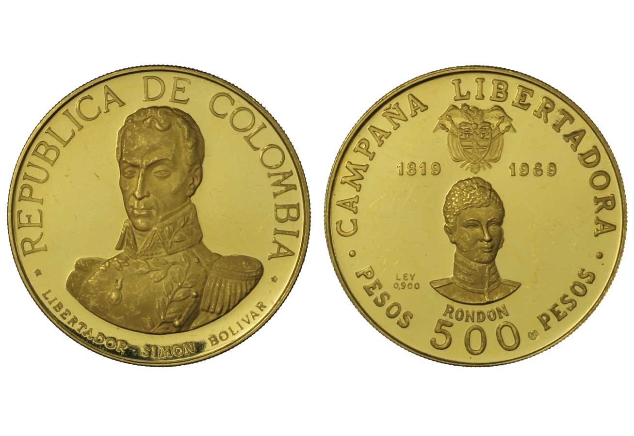 500 pesos gr. 21,50 in oro 900/000 