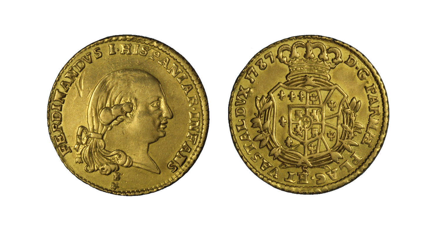 Ferdinando di Borbone - doppia gr.7,14 in oro 891/