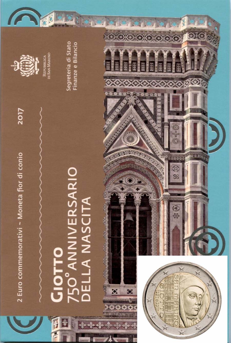 Giotto - 2 Euro in confezione ufficiale