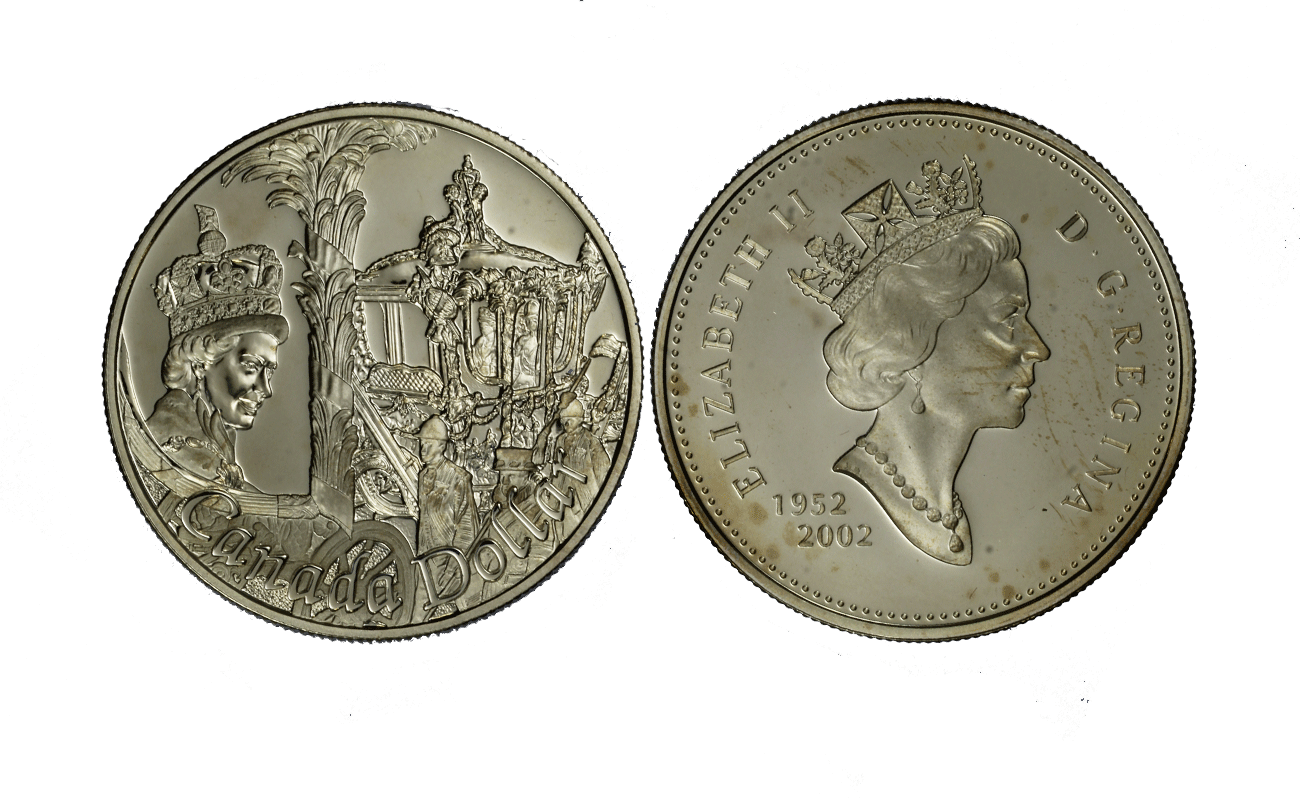"50 Incoronazione" - Regina Elisabetta II - Dollaro gr. 25,18 in arg. 925/