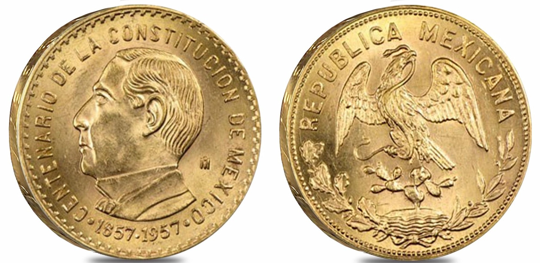 Centenario Costituzione - 10 pesos gr. 8,33 in oro 900/000 