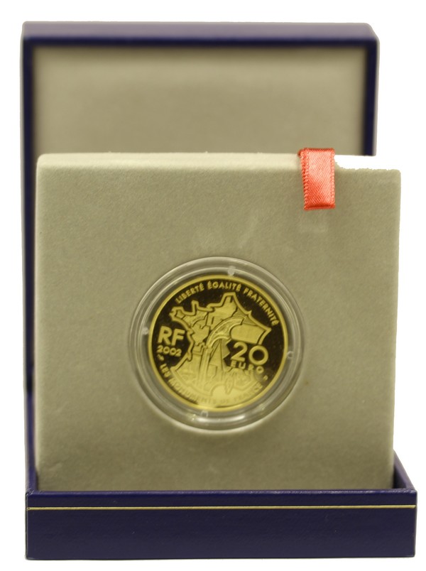 "Mont Saint-Michel"  - 20 euro gr. 17,00 in oro 920/000 - conf. originale