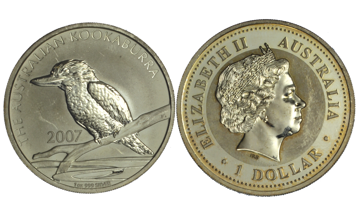 "Kookaburra" - Regina Elisabetta II - Oncia gr. 31,10 in arg. 999/