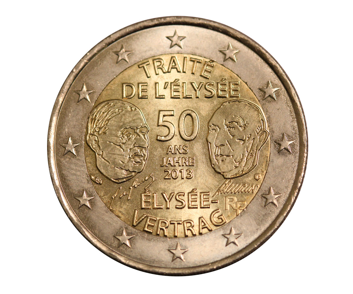 "Trattati dell'Eliseo" - moneta da 2 euro