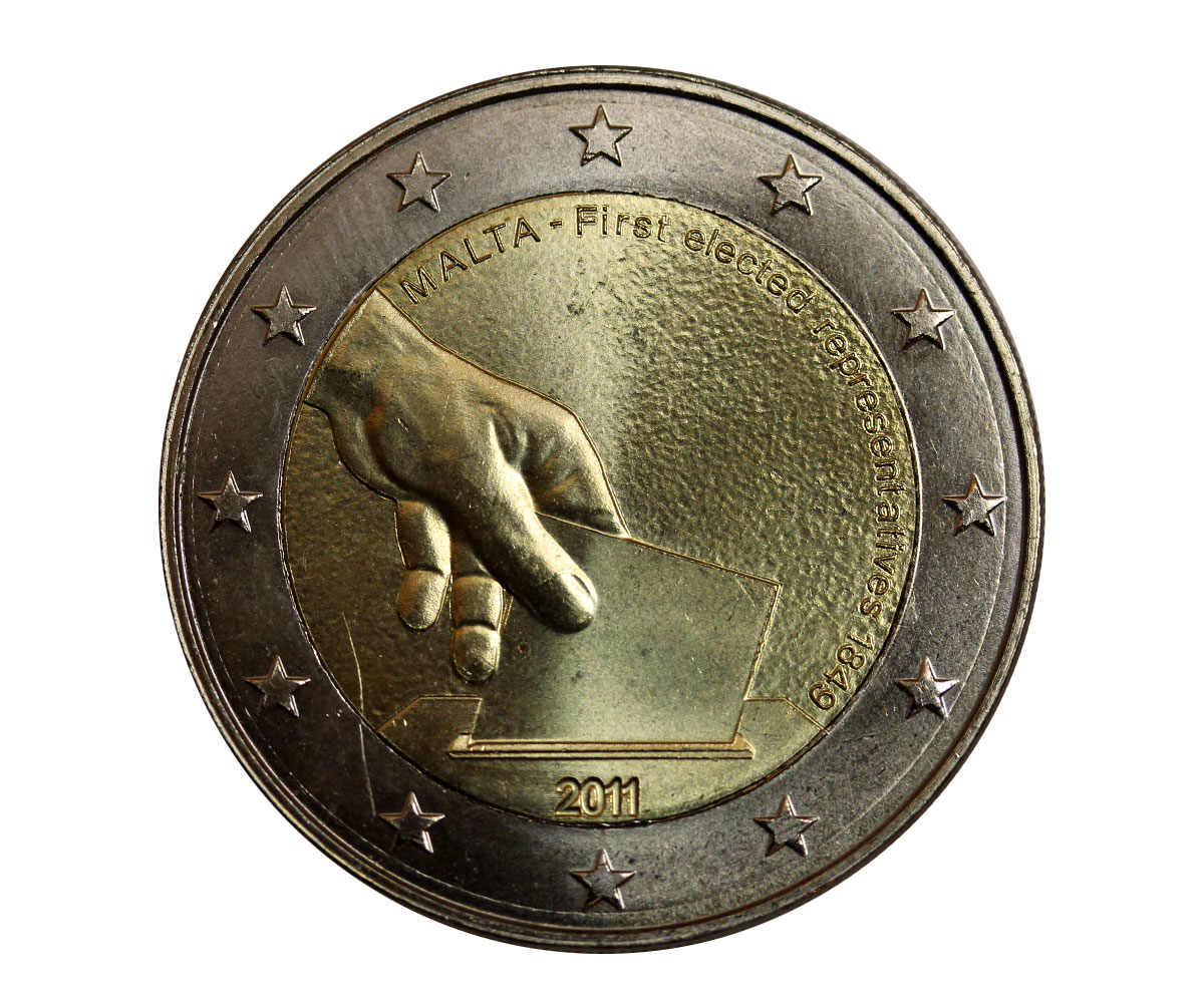 "3 anniversario della moneta scomparsa" - moneta da 2 euro