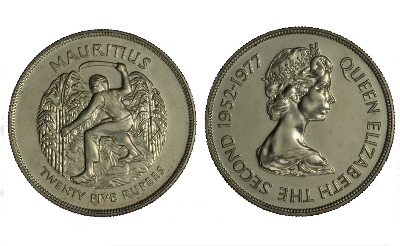 Giubileo della Regina Elisabetta II - 25 Rupie gr.28,28 ag.925/000