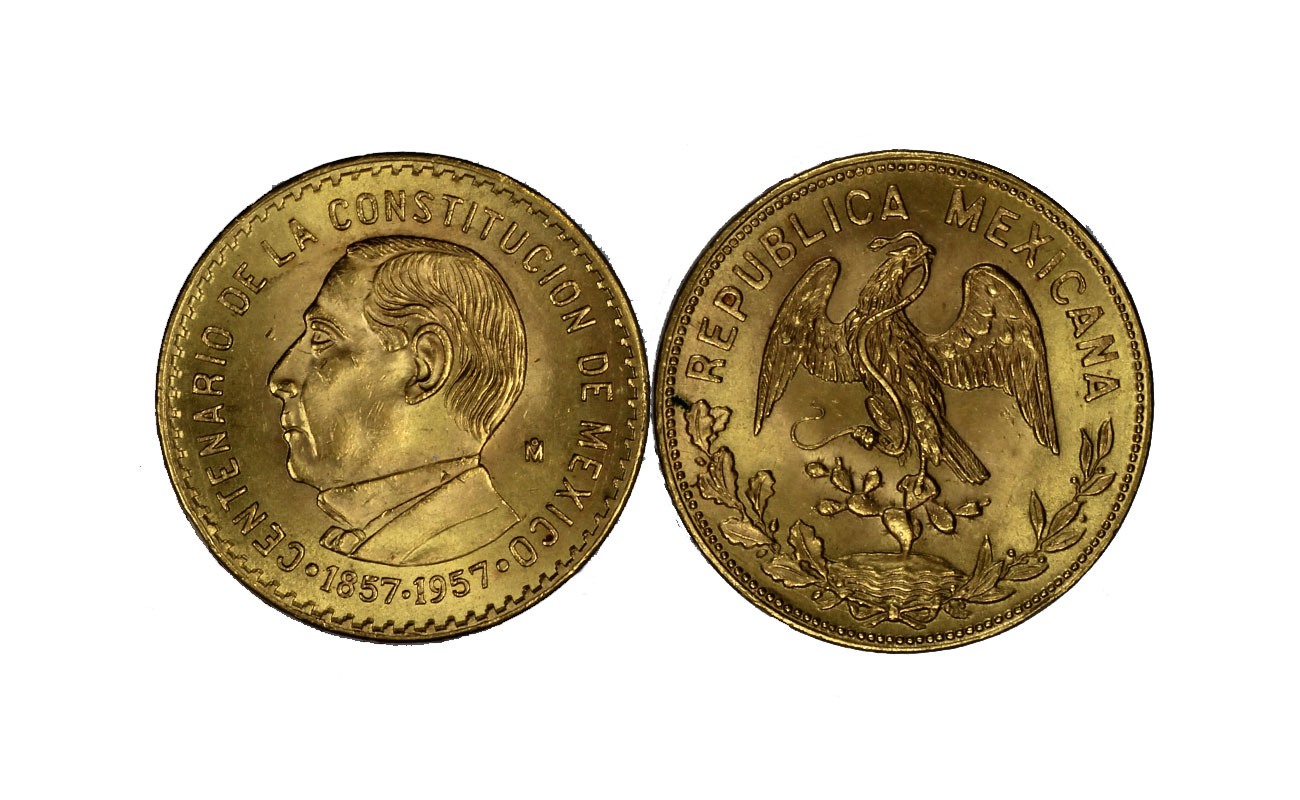 "Centenario Costituzione" - 10 pesos gr. 8,33 in oro 900/