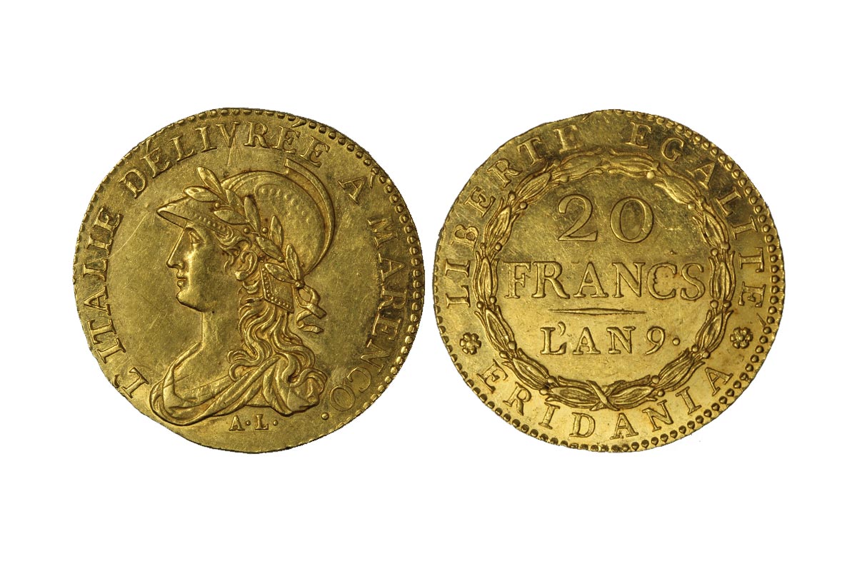 20 franchi gr.6,45 in oro 900/ - Anno 9