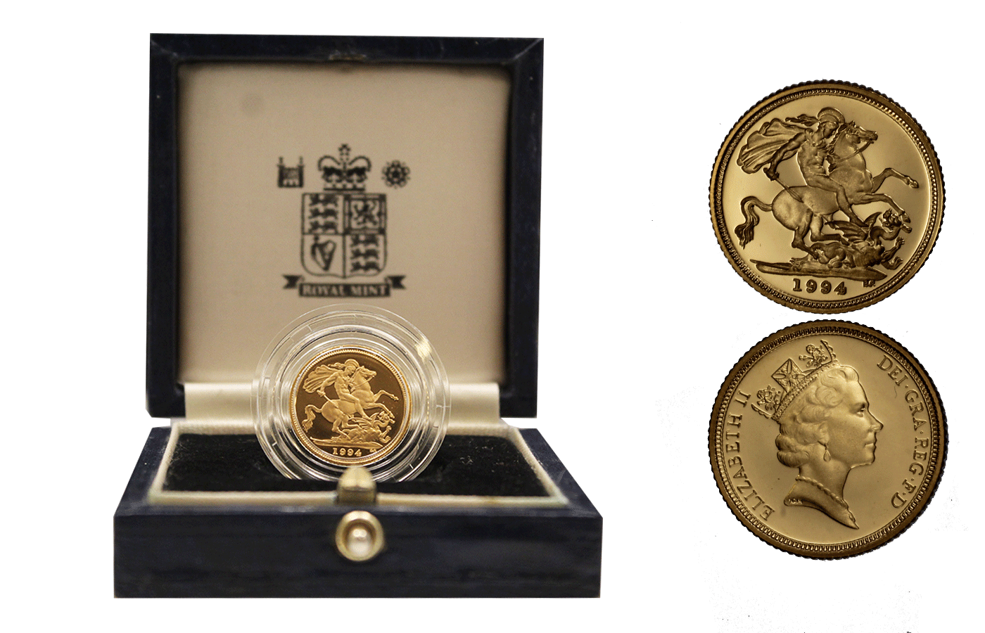 Regina Elisabetta II - 1/2 Sterlina di gr. 3,99 in oro 917/ - In conf. originale