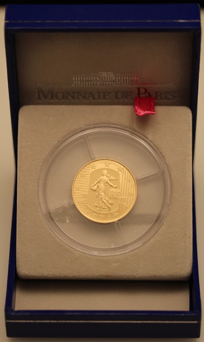 La Semeuse - 10 euro gr. 8,45 in oro 920/000 - conf. originale