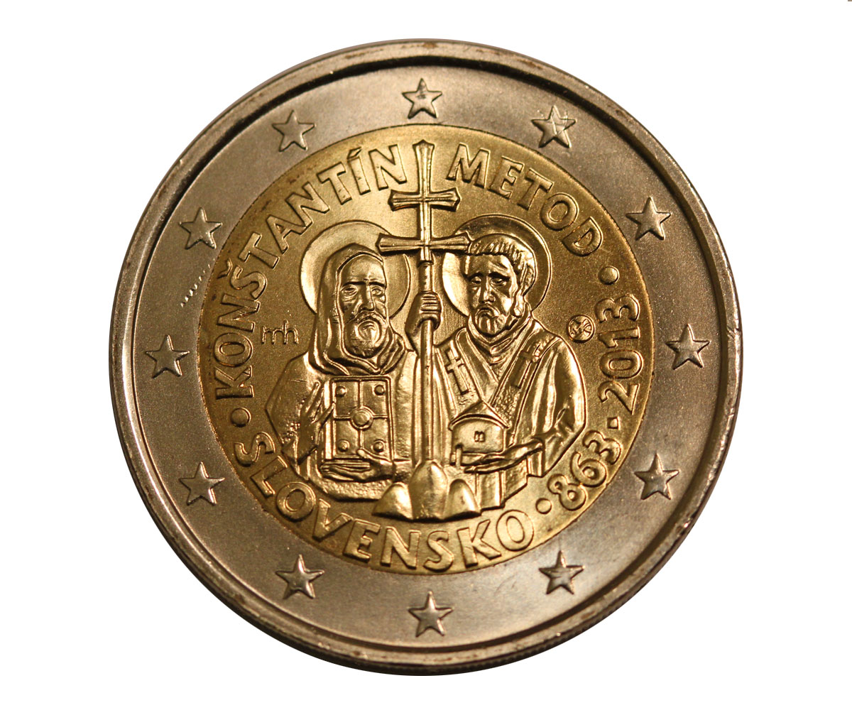 Santi Cirillo e Metodio - moneta da 2 euro