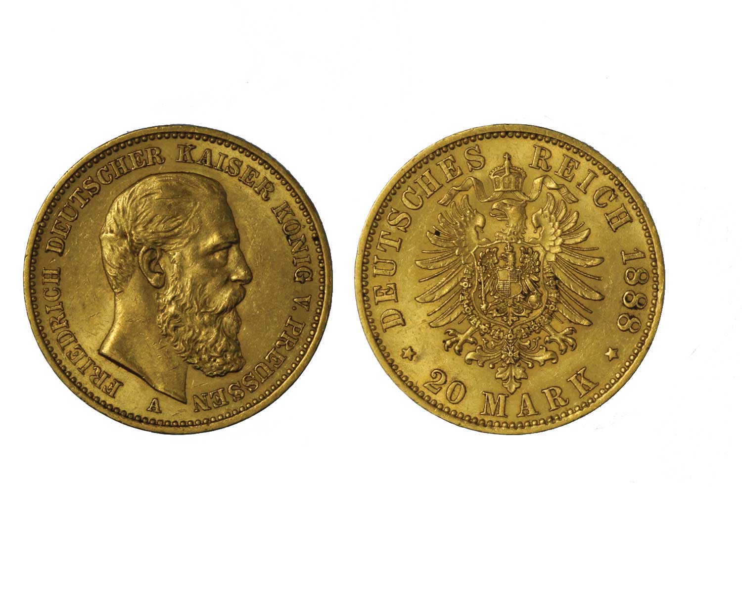 "Federico III" - 20 Marchi gr. 7,96  in oro 900/