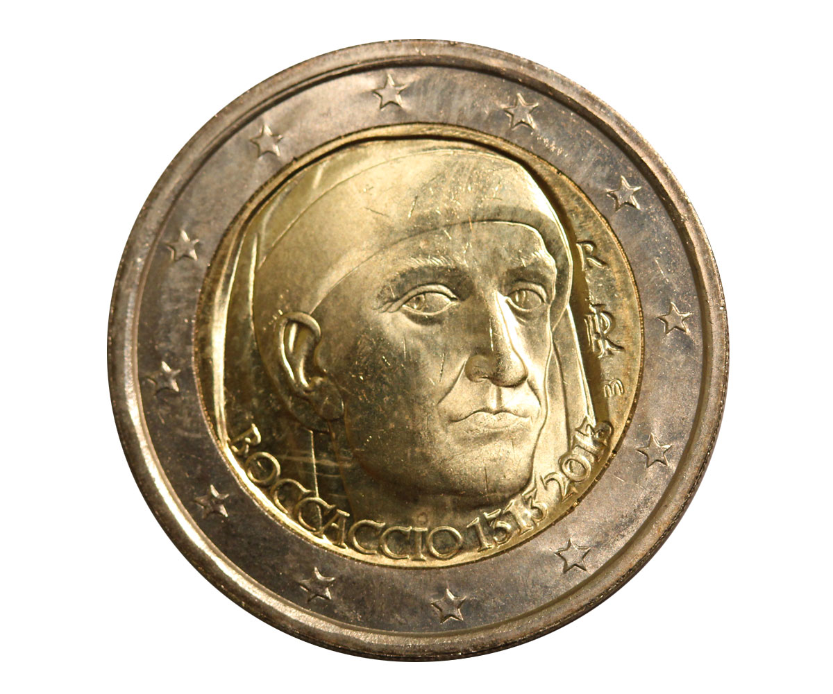 Giovanni Boccaccio - moneta da 2 euro 