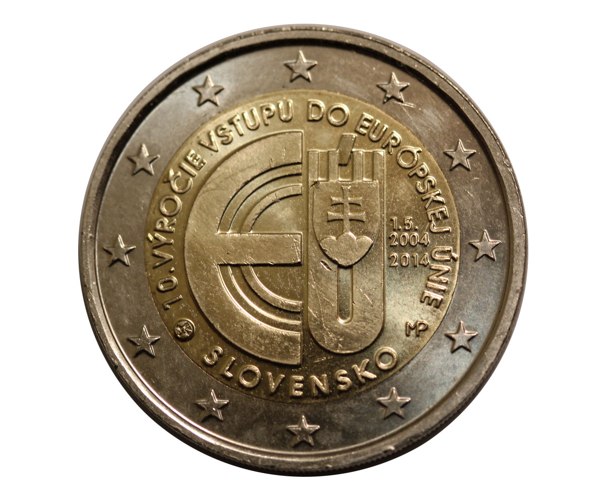 "10 anniv. Ingresso nell'UE" - moneta da 2 euro 