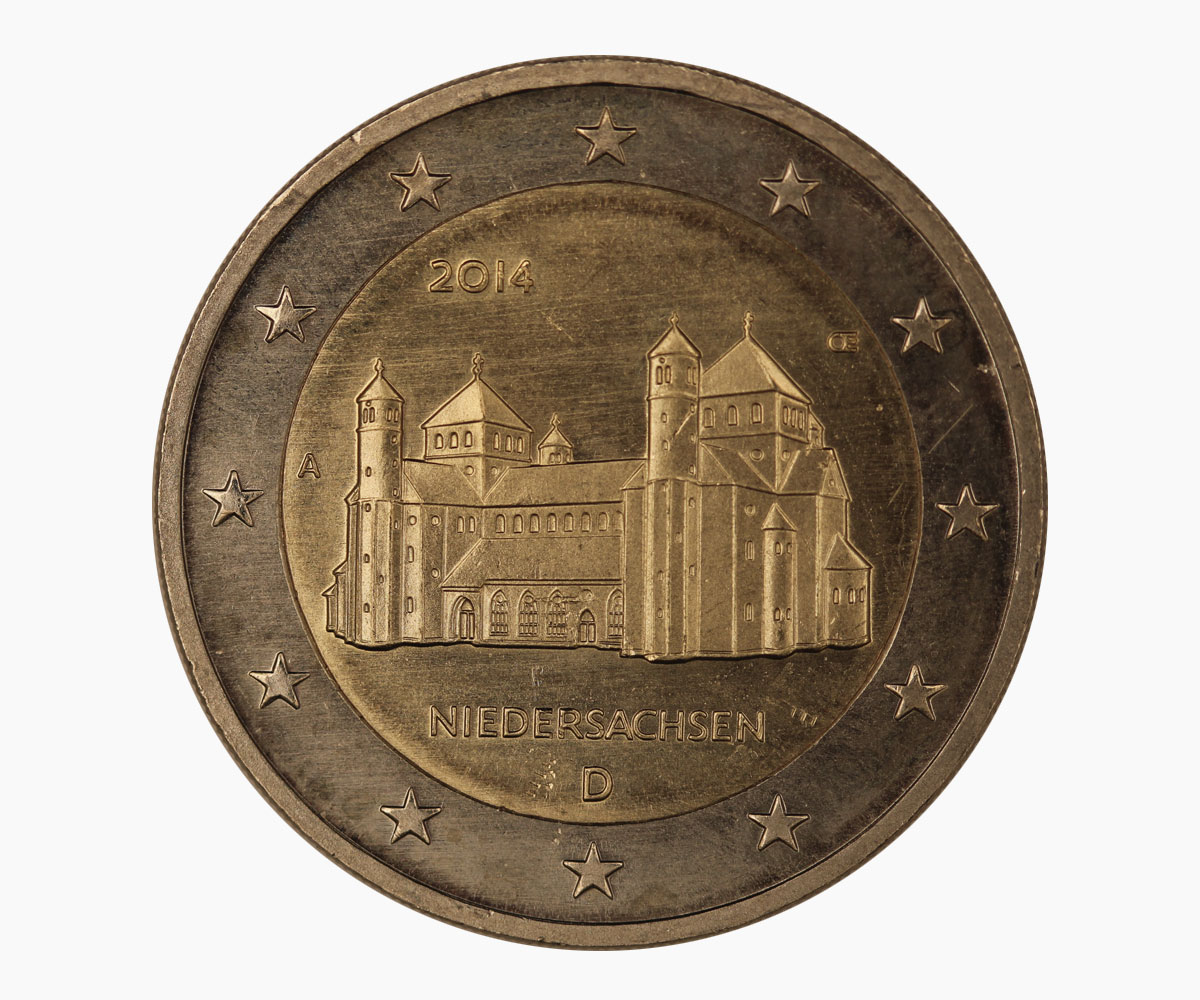 Niedersachsen - zecca A - moneta da 2 euro