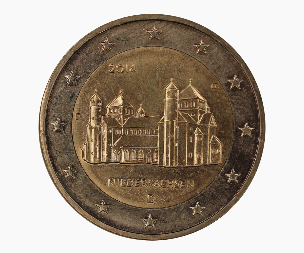 Niedersachsen - zecca F - moneta da 2 euro 