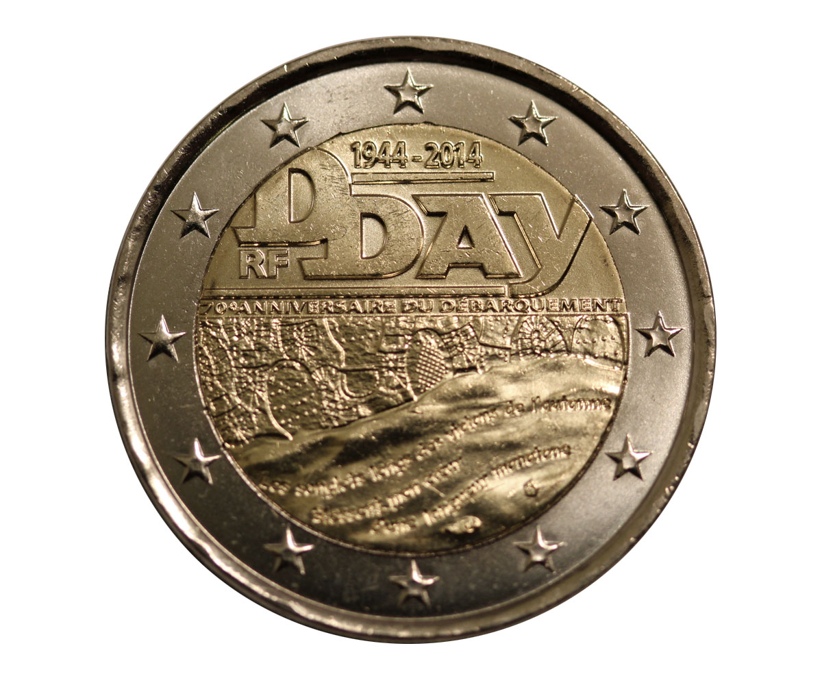 D-Day - moneta da 2 euro