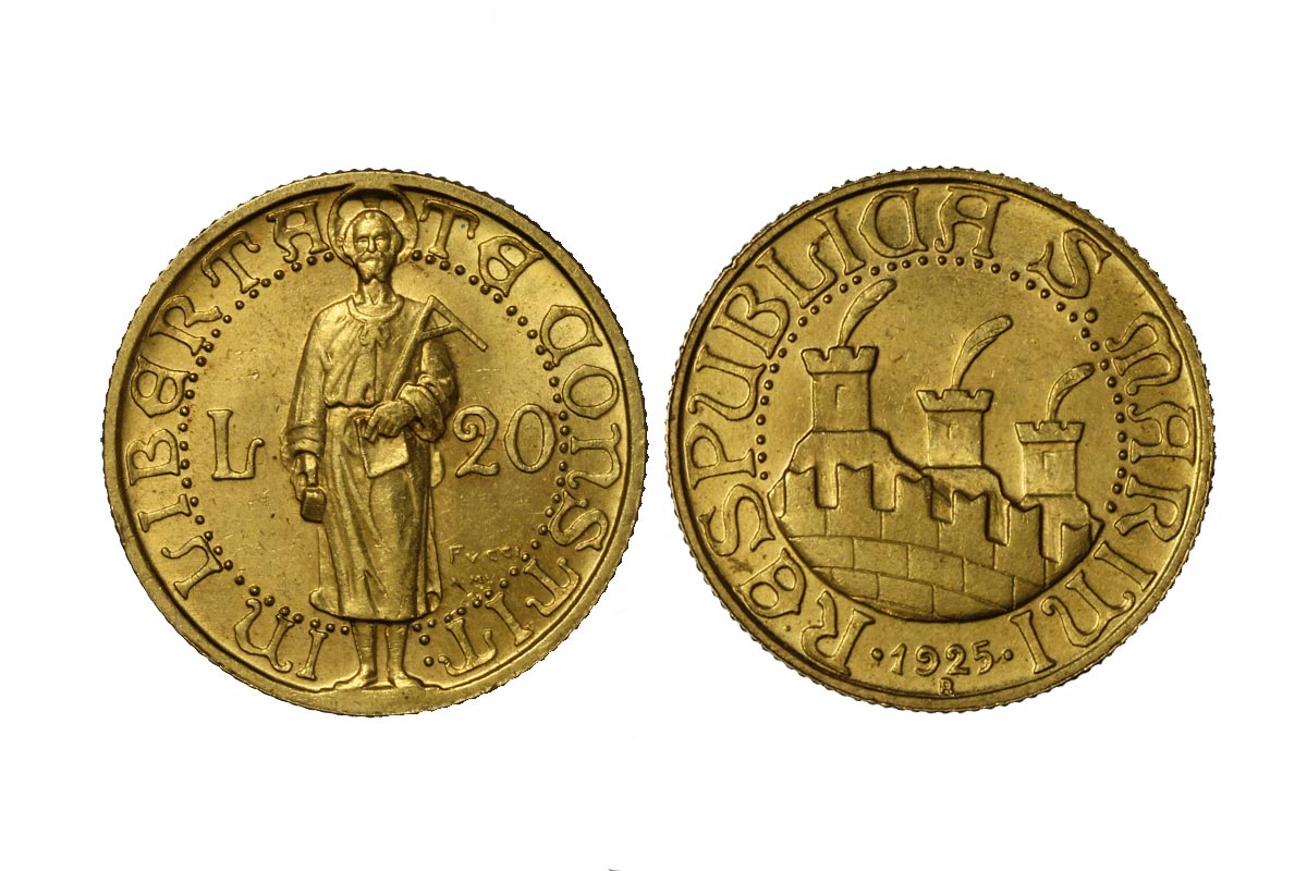 20 lire gr. 6,45 in oro 900/