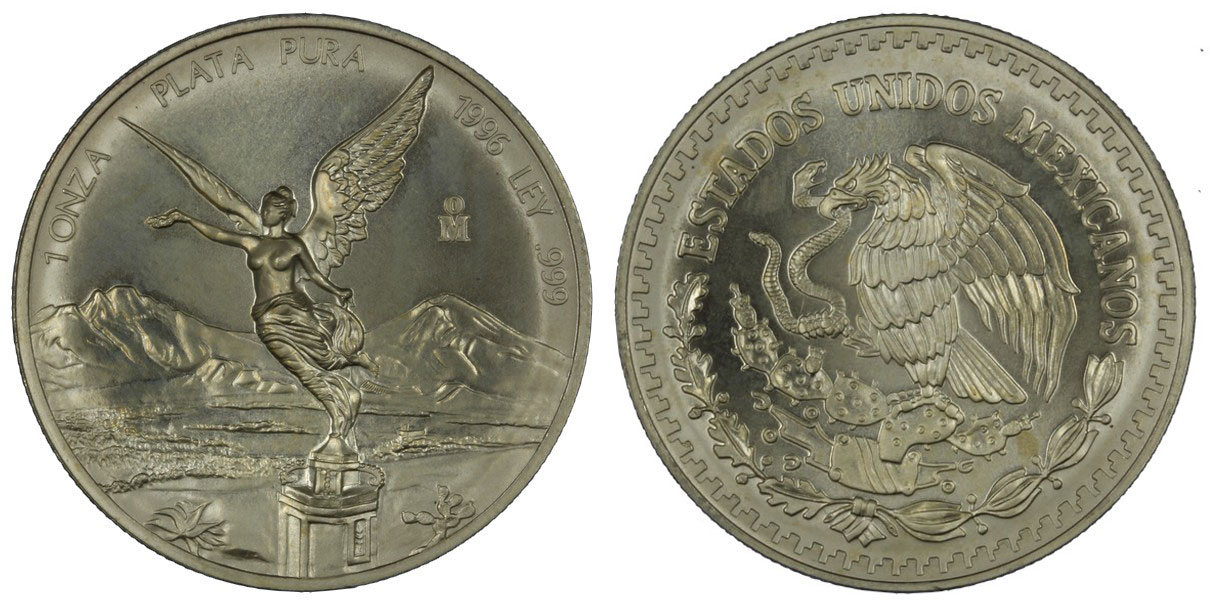 "Libertad" - moneta da 1 oncia gr. 31,103 (1 oz) in argento 999/°°° 