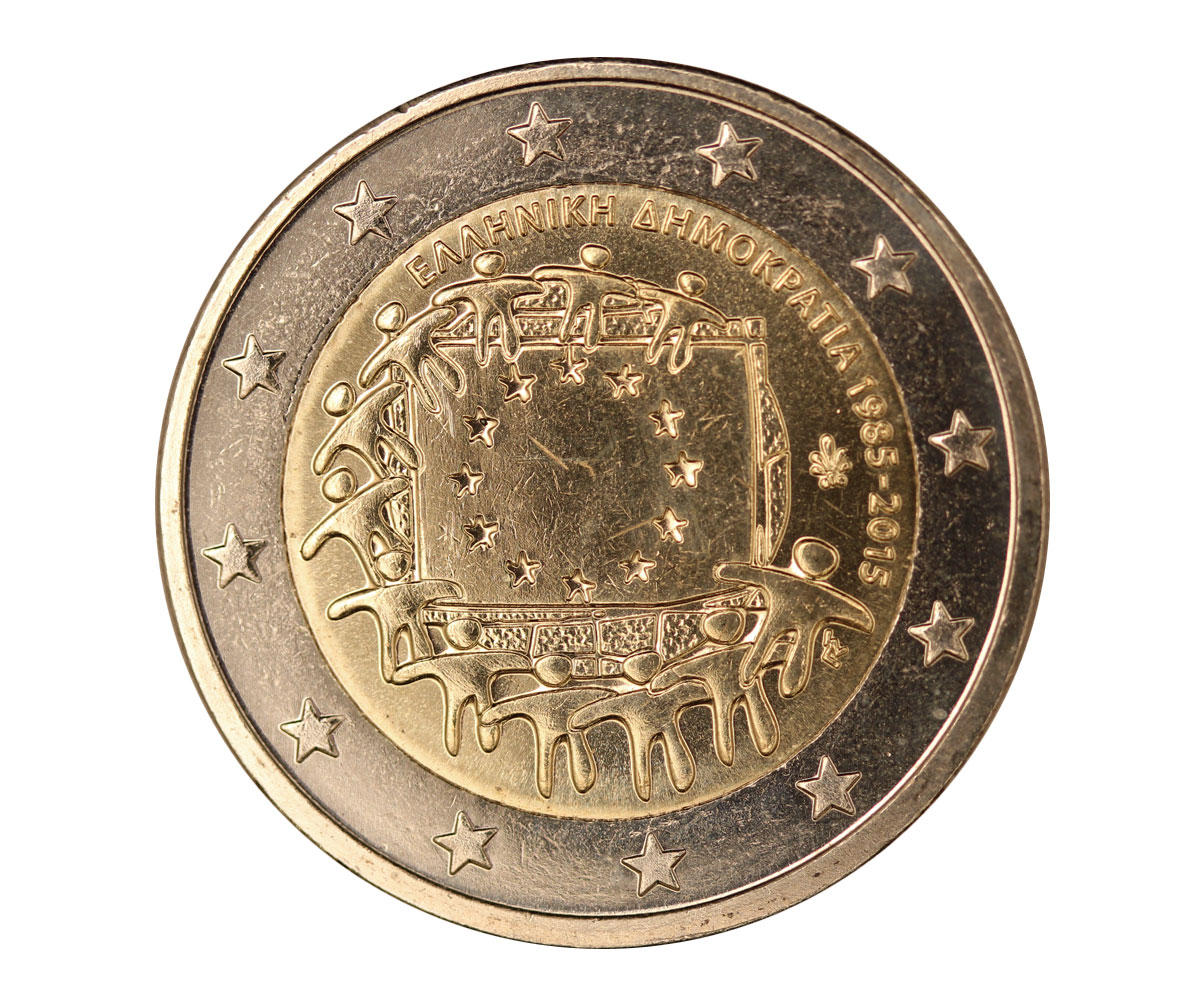 "30 Ann. della Bandiera Europea" - moneta da 2 euro