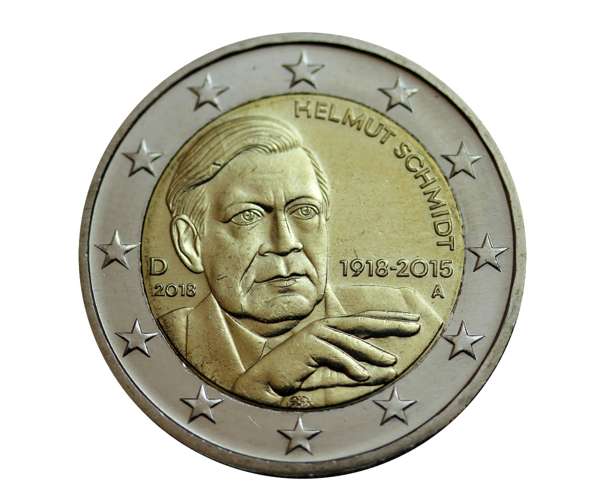 "H.Schmidt" - zecca A - moneta da 2 euro