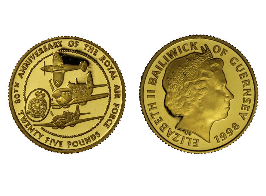 Royal Air Force - 25 pounds gr. 7,81 in oro 999/000