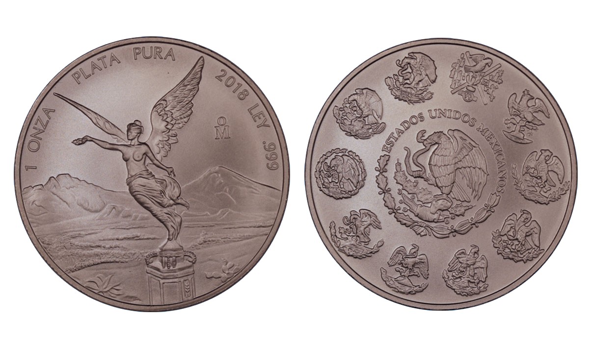 "Libertad" - moneta da 1 oncia gr. 31,103 (1 oz) in argento 999/