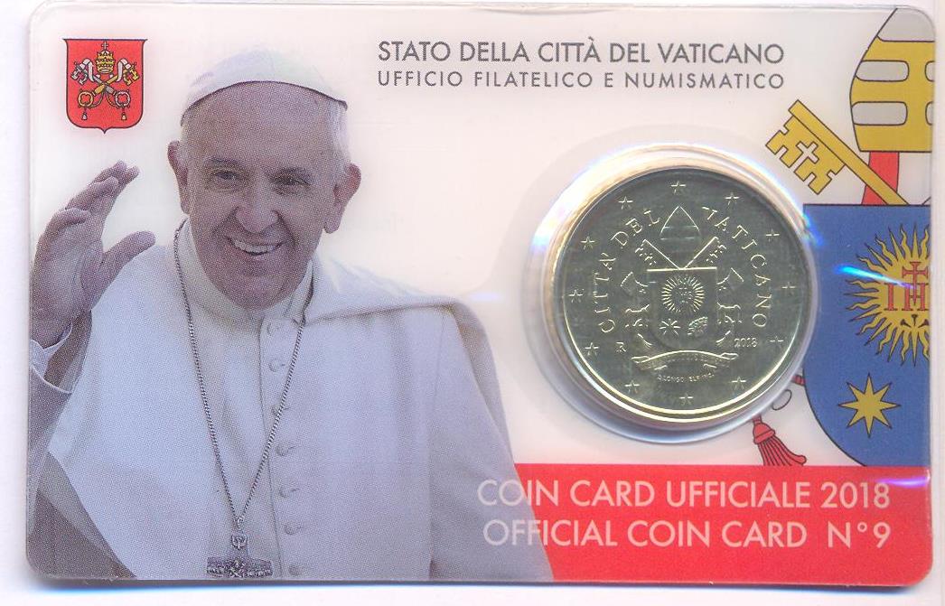 Papa Francesco - 50 Centesimi - In coincard n 9