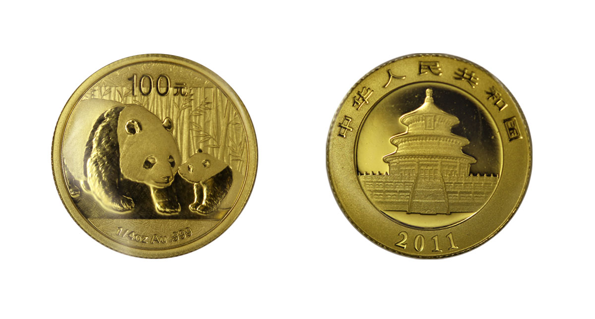 Panda - 100 Yuan gr. 7,78 in oro 999/000