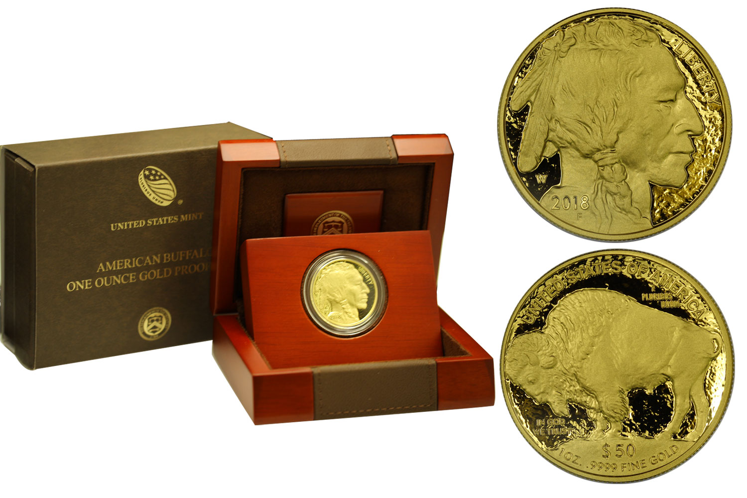 "Buffalo" - 50 Dollari gr. 31,103 in oro 999/000