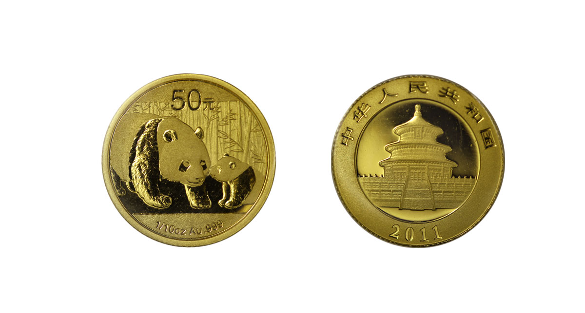 Panda - 50 Yuan gr. 3,11 in oro 999/000