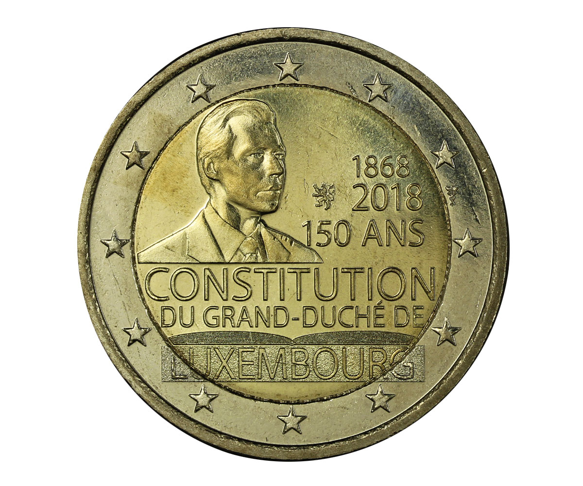 "150 anniversario della Costituzione" - moneta da 2 euro 