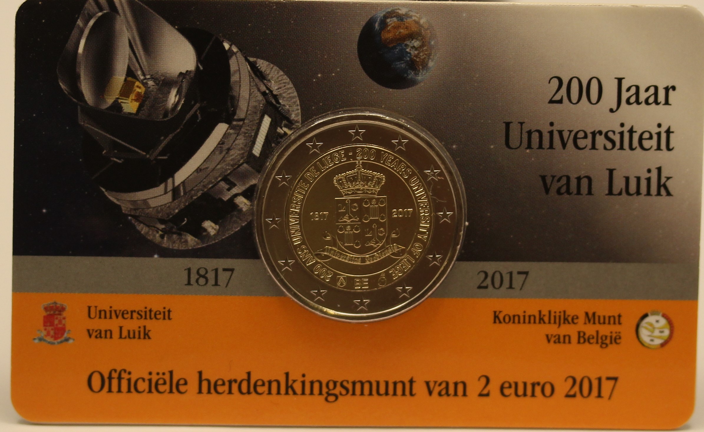 "Universit di Liegi" - moneta da 2 euro in blister
