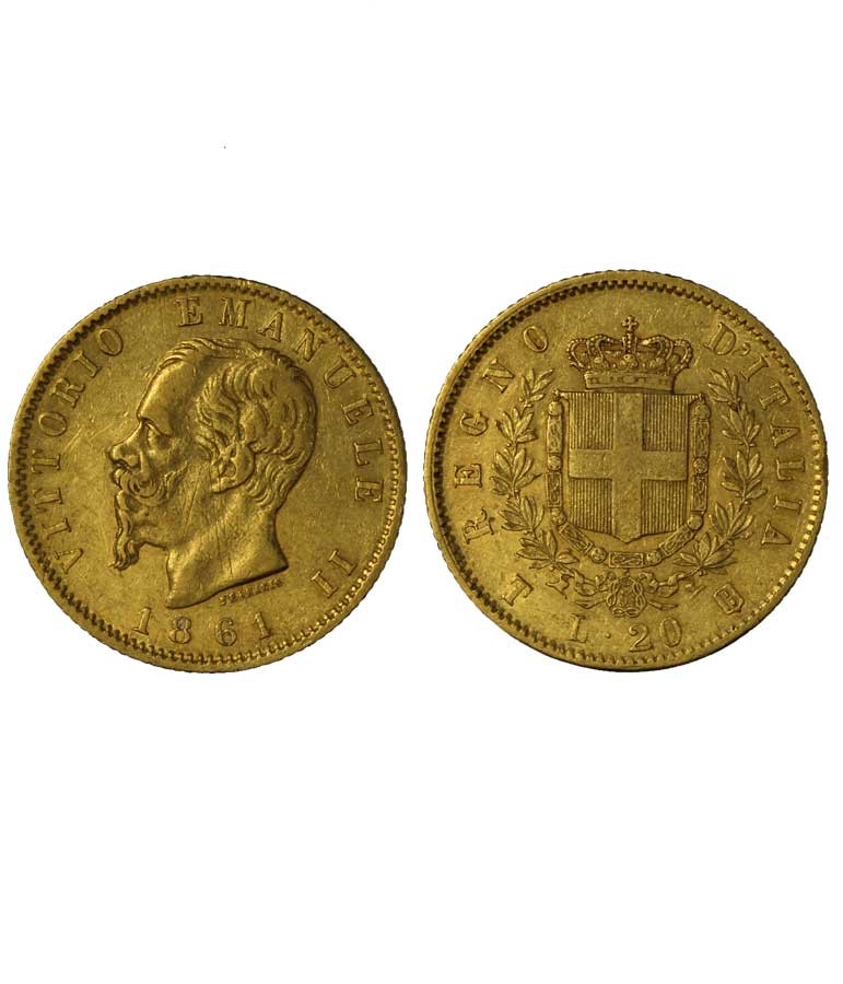 20 lire zecca di Torino gr. 6,45 in oro 900/