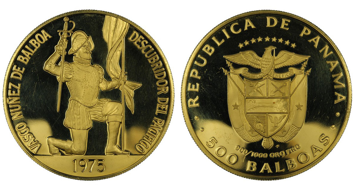 500 Balboas gr. 41,70 in oro 900/000