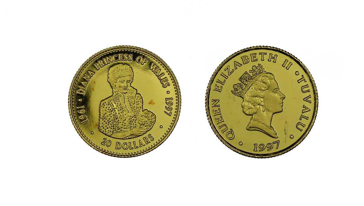 Lady Diana - 20 dollari gr. 1,24 in oro 999/000