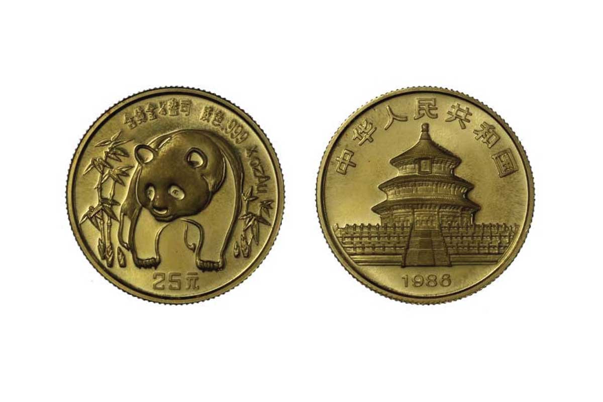 Panda - 25 Yuan gr. 7,78 in oro 999/000 