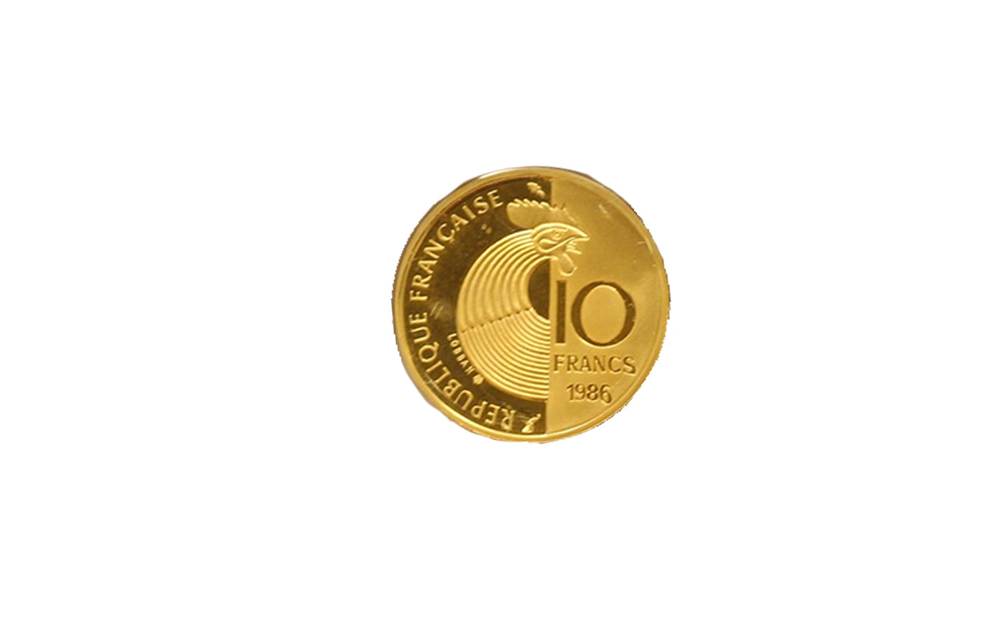 "Robert Schuman" - 10 franchi gr. 7,00 in oro 920/000 - PREZZO SPECIALE!!