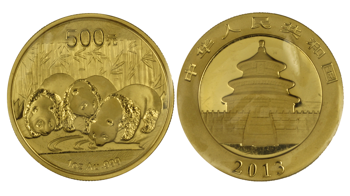 Panda - 500 Yuan gr. 31,103 in oro 999/000