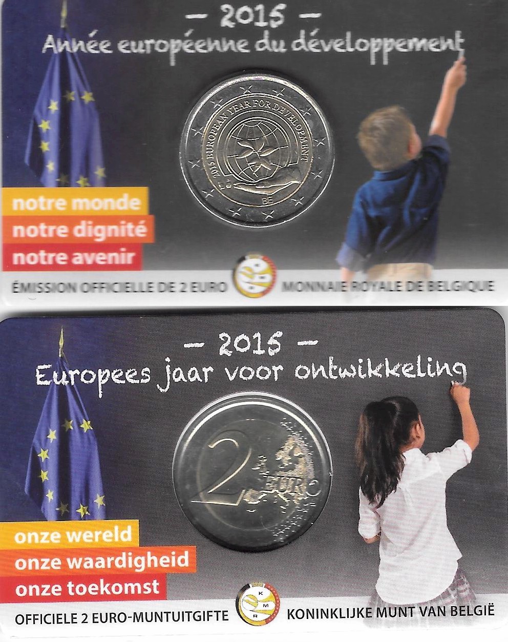 "Anno europeo dello sviluppo"- moneta commemorativa da 2 euro in blister 