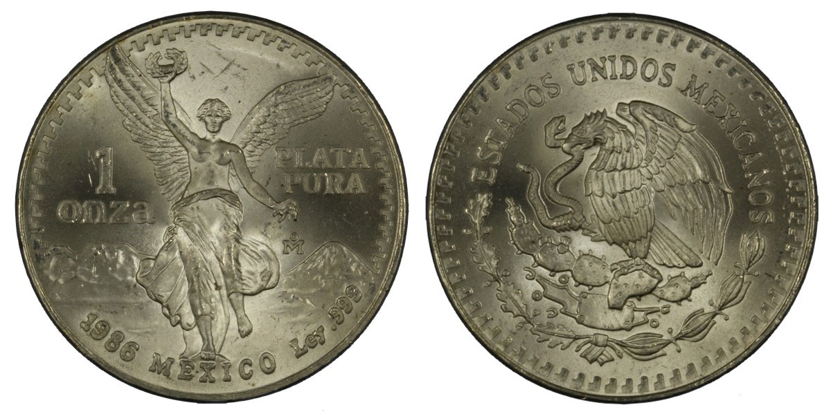 "Libertad" - Oncia gr. 31,10 in arg.999/
