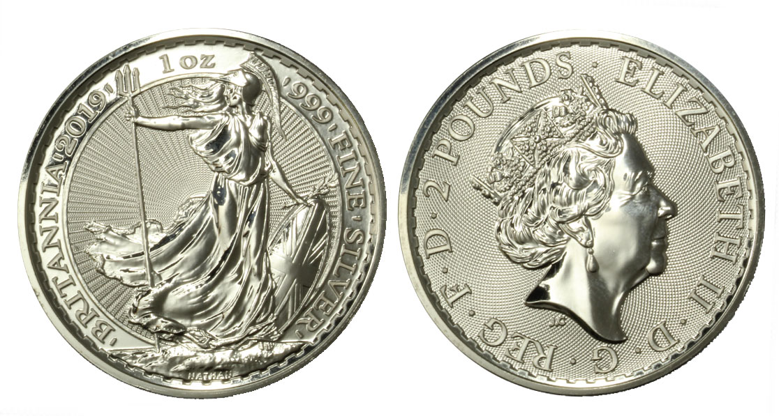 "Britannia" - Regina Elisabetta II -  Oncia gr. 31,103 in arg. 999/