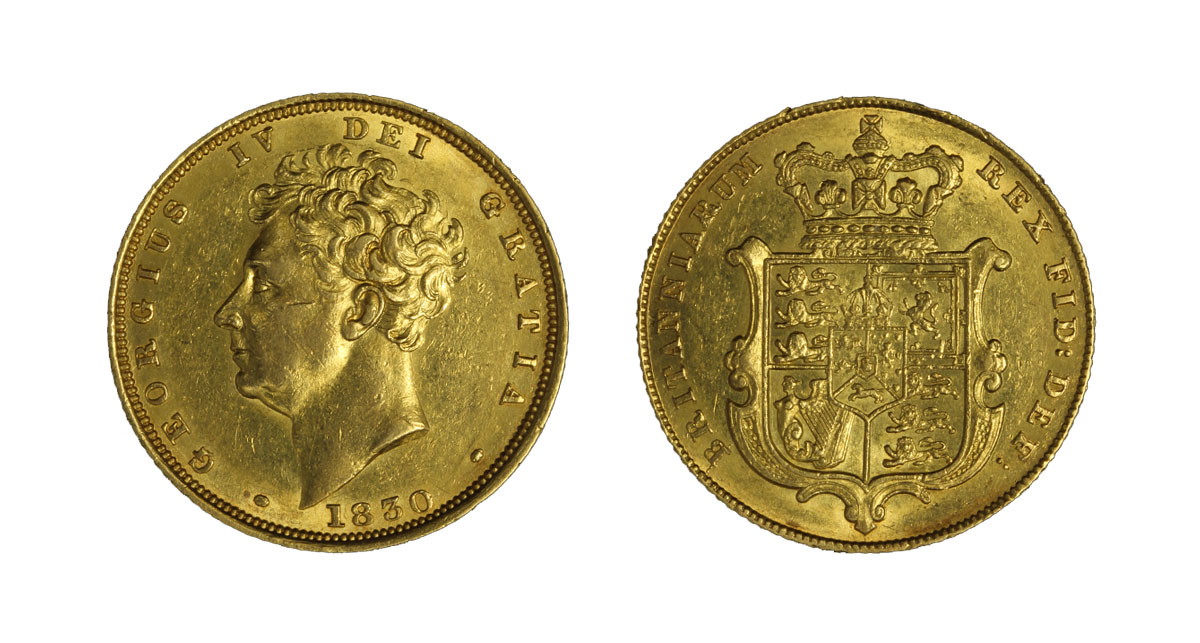 Giorgio IV - sterlina gr.7,98 in oro 917/000