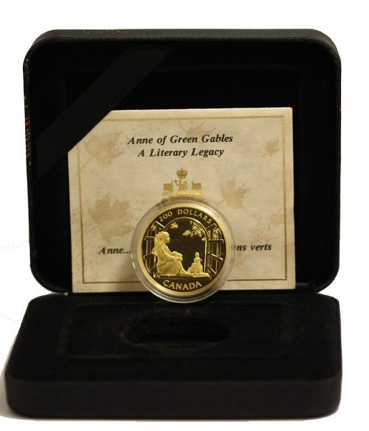 "Eredit Letteraria" - 200 dollari gr. 17,14 in oro 917/000 - conf. originale