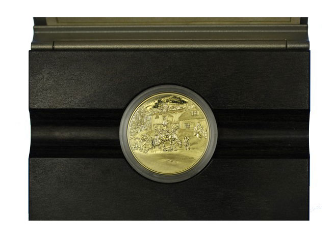 "Abitanti della fattoria" - 200 dollari gr. 17,14  in oro 917/000 - conf. originale