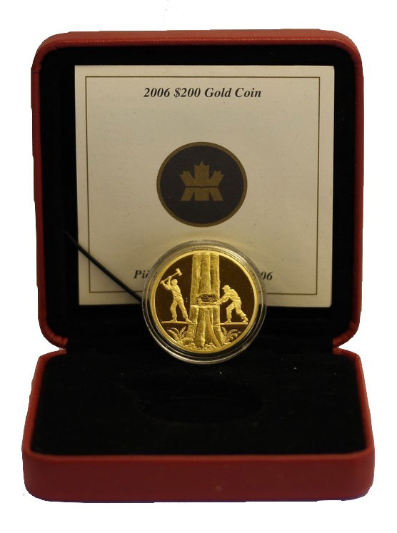 "Legname" - 200 dollari gr. 16,00 in oro 917/000 - conf. originale