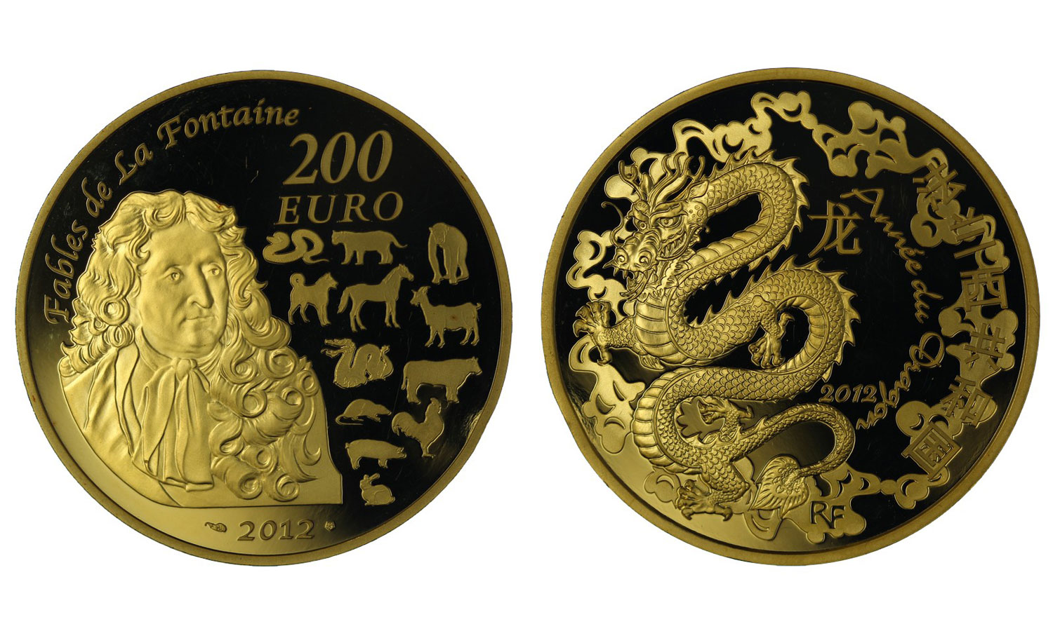 "Year of the Dragon" - 200 euro gr. 31,10 in oro 999/000
