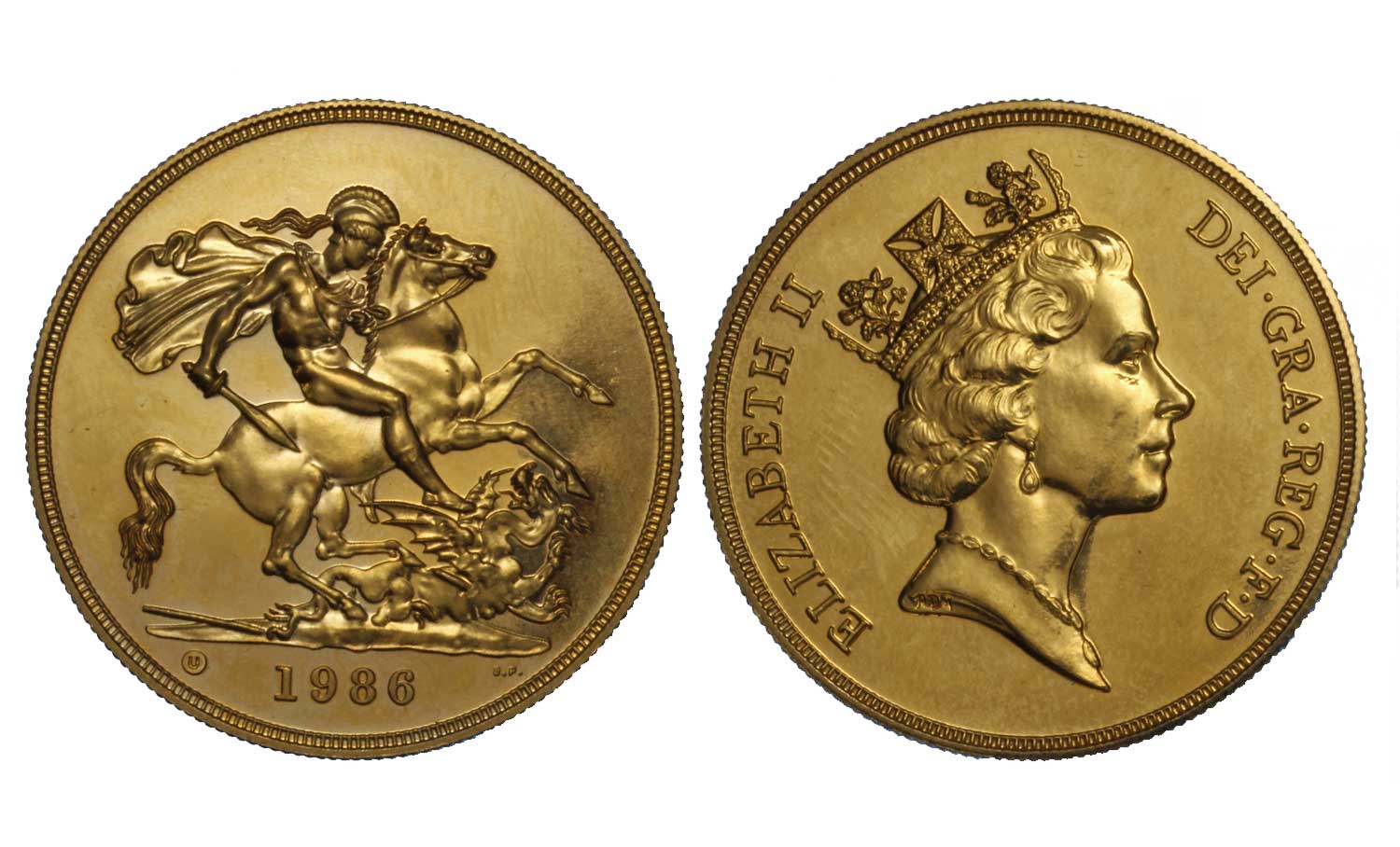 Regina Elisabetta - 5 sterline gr. 39,94 in oro 917/000 