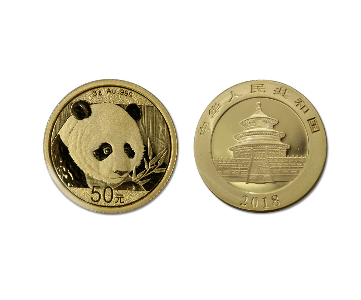 Panda 50 Yuan gr. 3,00 in oro 999/000