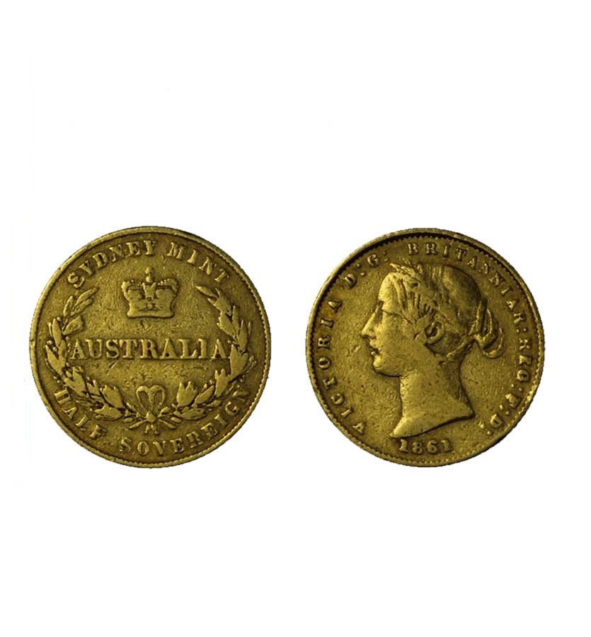 Regina Vittoria - Mezza sterlina gr. 3,99 in oro 917/000 - cons. MB